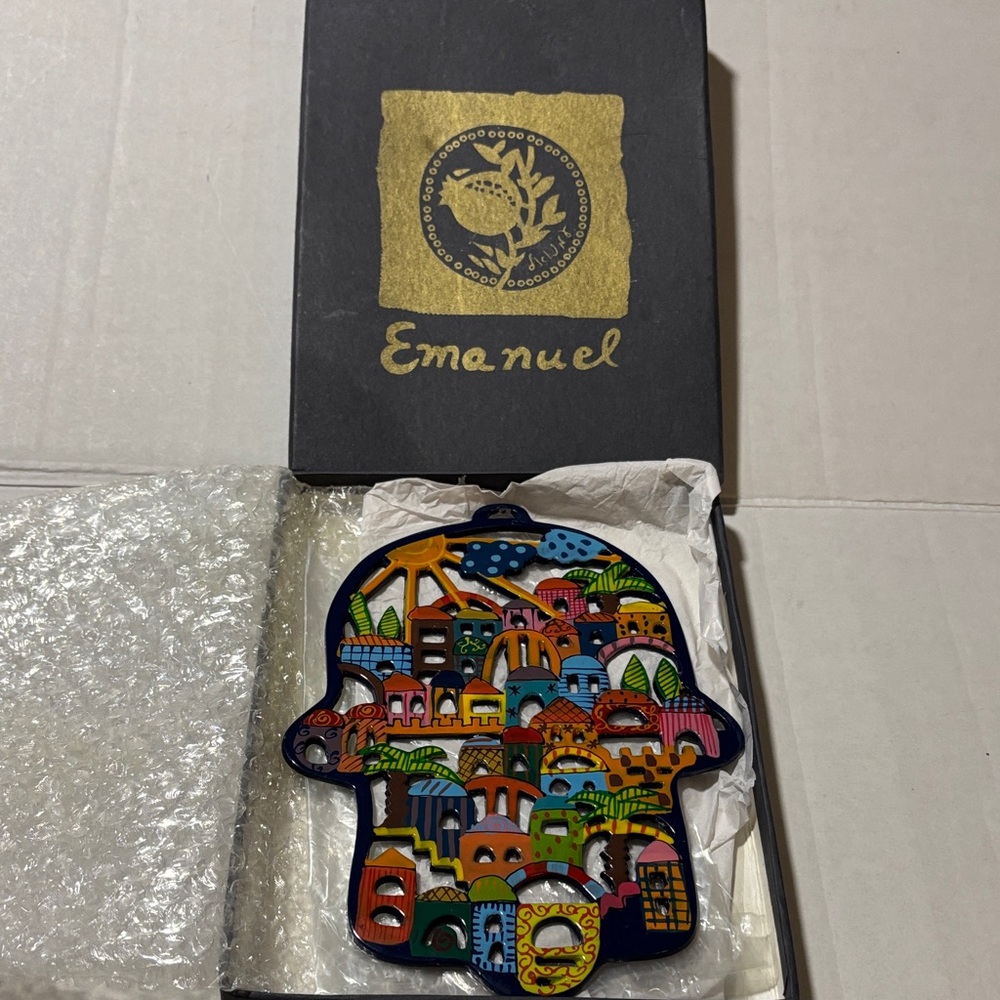 Multicolor Hamsa Wall Decor